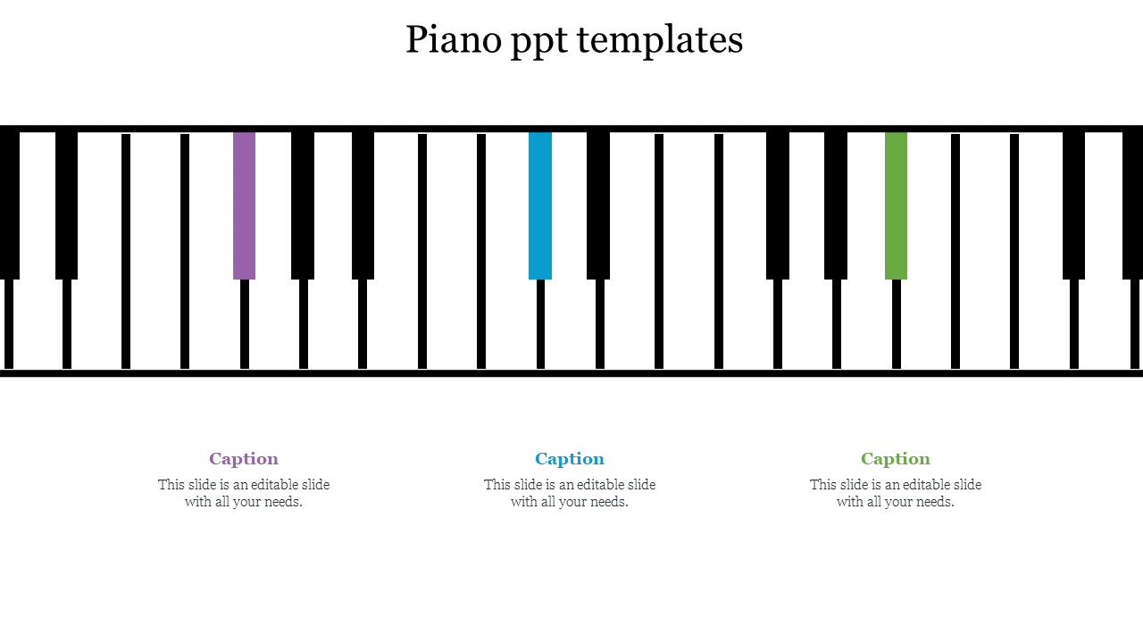 Piano ppt templates free 